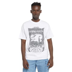 Camiseta Masculina Levi's Manga Curta Branco Estampado Preto Ref:LB0001-0589