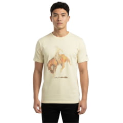 Camiseta Masculina Levi's Manga Curta Creme Estampada Ref:LB0013310