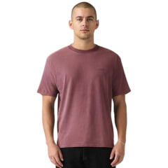 Camiseta Masculina Levi's Red Tab Vintage Tee Manga Curta Vinho Ref:A06370178