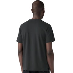 Camiseta Masculina Levi's Relaxed Fit Manga Curta Preta Botões Na Gola REF:005HC0004