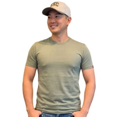Camiseta Masculina Levi's Slim Manga Curta Verde Básica Ref: LB0020262