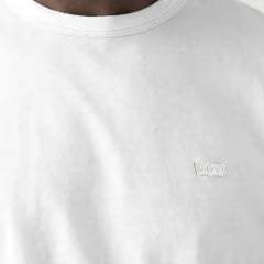 Camiseta Masculina Levi's Standard Fit Branca Básica Logo Bordado Ref:LB0020327