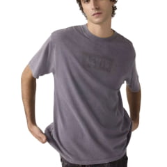 Camiseta Masculina Levi's Vintage Fit Manga Curta Cinza Com Logo Preto Ref:873730407