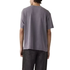 Camiseta Masculina Levi's Vintage Fit Manga Curta Cinza Com Logo Preto Ref:873730407