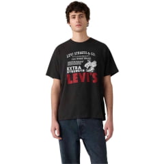 Camiseta Masculina Levi's Vintage Grafic Preto Estampada Ref: LB001-3252