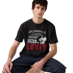 Camiseta Masculina Levi's Vintage Grafic Preto Estampada Ref: LB001-3252