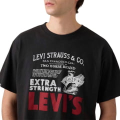 Camiseta Masculina Levi's Vintage Grafic Preto Estampada Ref: LB001-3252