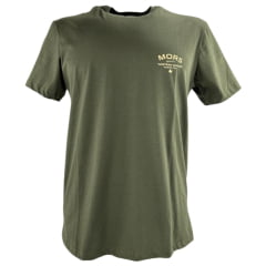 Camiseta Masculina Os Moiadeiros Verde Manga Curta Com Estampa Ref: MC753