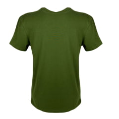 Camiseta Masculina Os Moiadeiros Verde Musgo Manga Curta Com Logo Bordada Ref.MC636