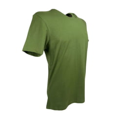 Camiseta Masculina Os Moiadeiros Verde Musgo Manga Curta Com Longhorn Verde Ref.MC643