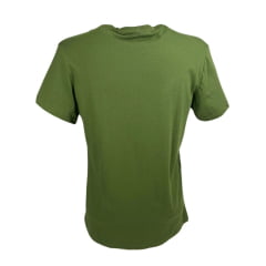 Camiseta Masculina Os Moiadeiros Verde Musgo Manga Curta Com Longhorn Verde Ref.MC643