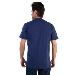 Camiseta Masculina Ox Horns Azul Marinho Estampada Ref:1387