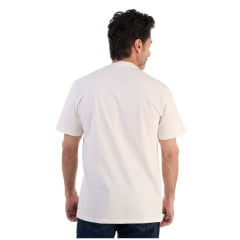 Camiseta Masculina Ox Horns Creme Com Logo Verde Ref:1852