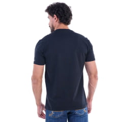 Camiseta Masculina Ox Horns Manga Curta Preto Estampada Country Best Ref 1862