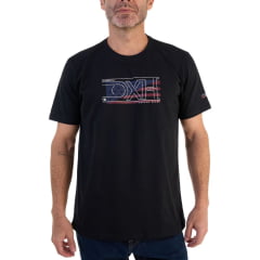 Camiseta Masculina Ox Horns Preta American Sacred Heart Ref:1832