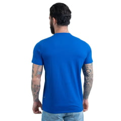 Camiseta Masculina Texas Farm Azul Royal Manga Curta Com Logo Aplicada USA Ref:CM552