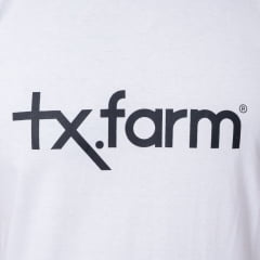 Camiseta Masculina Texas Farm Branca  Estampa Marrom - Ref. CM258