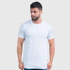 Camiseta Masculina Texas Farm Branca Manga Curta Com Logo Pequena Branco REF: CM358