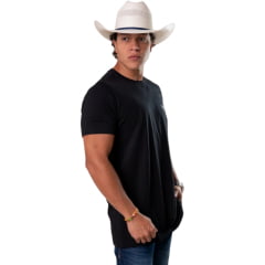 Camiseta Masculina Texas Farm Draw Preto Estampa Frente e Costas Ref:CM697