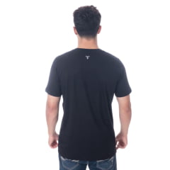 Camiseta Masculina Texas Farm Manga Curta American Tour Preto Ref:CM479