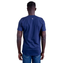 Camiseta Masculina Texas Farm Manga Curta Azul Marinho/Branco Ref.CM589