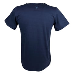 Camiseta Masculina Texas Farm Manga Curta Azul Marinho com Estampa Azul  Claro Ref.CM112