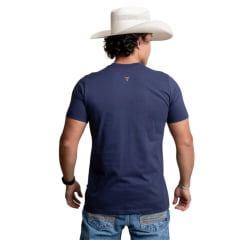 Camiseta Masculina Texas Farm Manga Curta Azul Marinho Ref:CM674