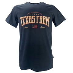 Camiseta Masculina Texas Farm Manga Curta Estampa Texas Austin Ref:CM282 - Escolha a cor