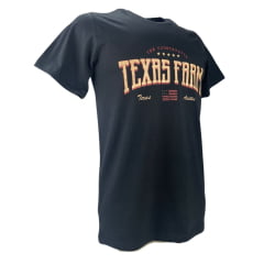 Camiseta Masculina Texas Farm Manga Curta Estampa Texas Austin Ref:CM282 - Escolha a cor