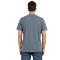 Camiseta Masculina Texas Farm Manga Curta Overtone Cinza Chumbo Com Logo Bordada Cinza Ref:CM407