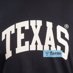 Camiseta Masculina Texas Farm Manga Curta Preto Logo Off White - REF:CM679
