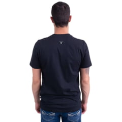 Camiseta Masculina Texas Farm Manga Curta Preto Com Logo Estampado Ref:CM575