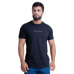 Camiseta Masculina Texas Farm Manga Curta Preto Logo Off White Ref:CM630