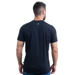 Camiseta Masculina Texas Farm Manga Curta Preto Logo Verde Ref:CM258