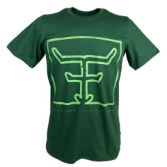 Camiseta Masculina Texas Farm Manga Curta Verde Bandeira com Estampa verde Claro Ref.CM112