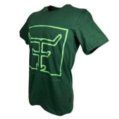 Camiseta Masculina Texas Farm Manga Curta Verde Bandeira com Estampa verde Claro Ref.CM112