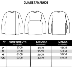 Camiseta Masculina Texas Farm Manga Longa UV50+ Preto Com Logo Pequeno Branco - REF:UVM009