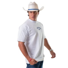 Camiseta Masculina Texas Farm Oversized Branco Estampa Sela Brasil Nas Costas Ref:CM0001 COPA 2026