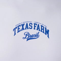 Camiseta Masculina Texas Farm Oversized Branco Estampa Sela Brasil Nas Costas Ref:CM0001 COPA 2026