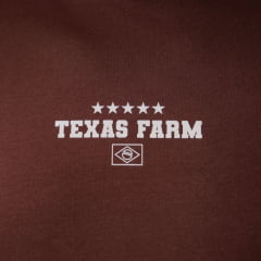 Camiseta Masculina Texas Farm Oversized Terra Nossa Marrom Café Estampa Bandeira Do Brasil Nas Costas Ref:CM0004 COPA 2026
