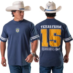 Camiseta Masculina Texas Farm Oversized União Azul Marinho Estampa Brasil Ref:CM0005 COPA 2026 Camiseta Masculina Texas Farm Oversized União Azul Marinho Estampa Brasil Ref:CM0005 COPA 2026
