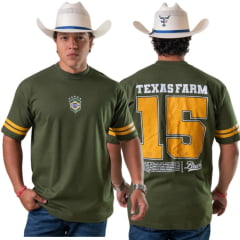 Camiseta Masculina Texas Farm Oversized União Verde Musgo Estampa Brasil Ref:CM0005 COPA 2026 Camiseta Masculina Texas Farm Oversized União Verde Musgo Estampa Brasil Ref:CM0005 COPA 2026
