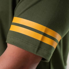 Camiseta Masculina Texas Farm Oversized União Verde Musgo Estampa Brasil Ref:CM0005 COPA 2026
