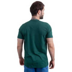 Camiseta Masculina Texas Farm Overtone Verde Bandeira Manga Curta Com Logo Aplicada Em Verde/Off Ref:CM407