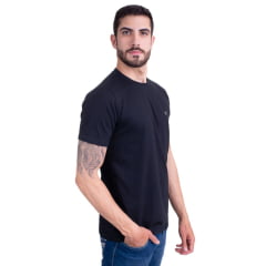 Camiseta Masculina Texas Farm Preta Manga Curta Com Logo Em Branco REF: CM143