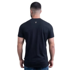 Camiseta Masculina Texas Farm Preta Plus Size Estampada Manga Curta Ref:CM546