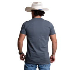 Camiseta Masculina Texas Farm Tx Ledge Manga Curta Cinza Chumbo Ref:CM442