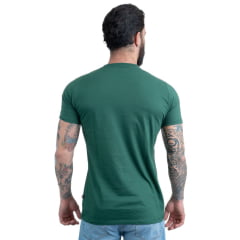 Camiseta Masculina Texas Farm Verde Bandeira Manga Curta Com Logo Aplicada USA Ref:CM552