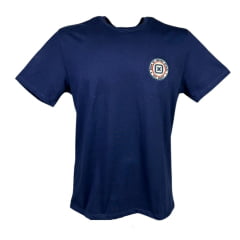 Camiseta Masculina TXC Azul Marinho Manga Curta Custom Regular Com Aplicação de Logo Ref.192082