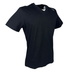 Camiseta Masculina TXC Classic Regular Manga Curta Preto Bordado Branco Ref: 192161